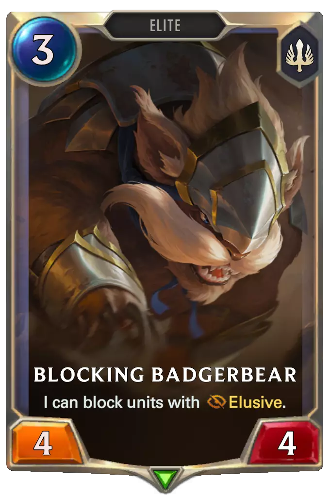 Blocking Badgerbear